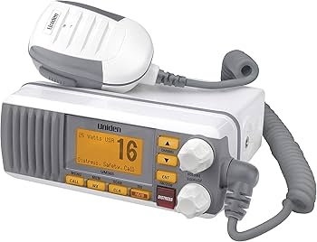 Uniden UM385 White VHF Radio - Bộ Đàm Hàng Hải 25W Với DSC Class D