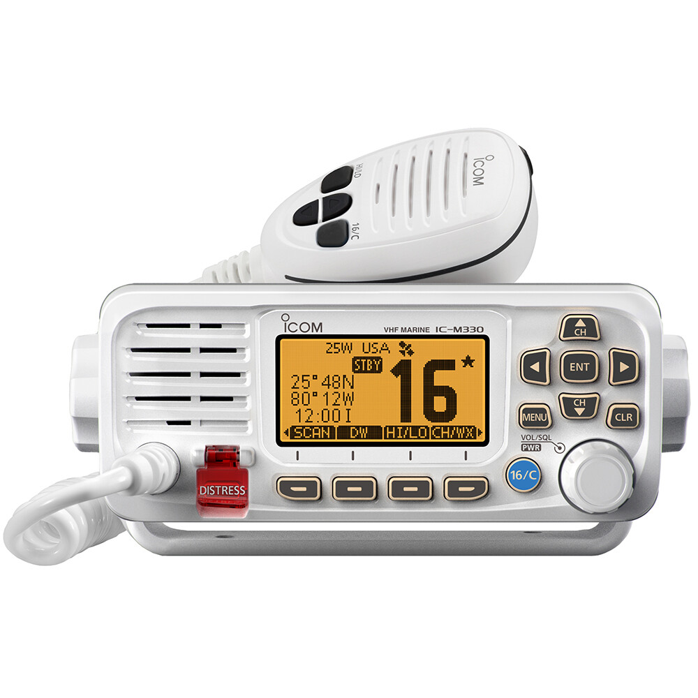 Bộ đàm VHF hàng hải Icom M330 White màu trắng