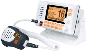 Uniden UM725G White VHF Radio - Bộ Đàm Hàng Hải Hiện Đại Với GPS Tích Hợp