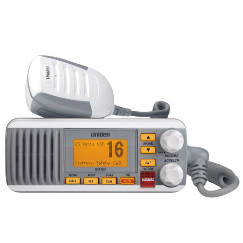 Uniden UM385 White VHF Radio - Bộ Đàm Hàng Hải 25W Với DSC Class D