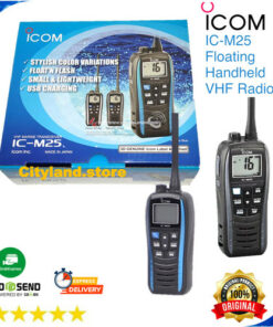 Icom M25 Floating - Bộ Đàm VHF Hàng Hải Nổi Trên Nước Với Công Suất 6W (Màu Xanh)