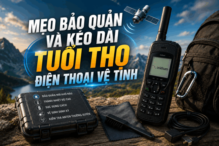 kéo dài tuổi thọ điện thoại vệ tinh