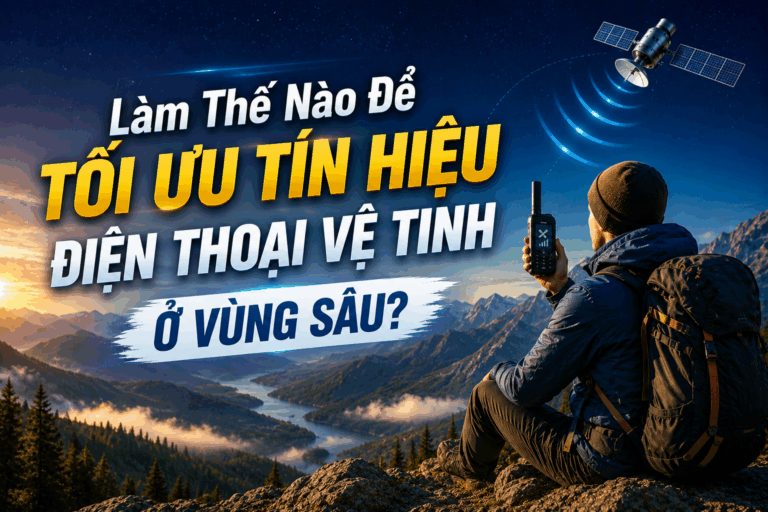 tối ưu tín hiệu điện thoại vệ tinh ở vùng sâu