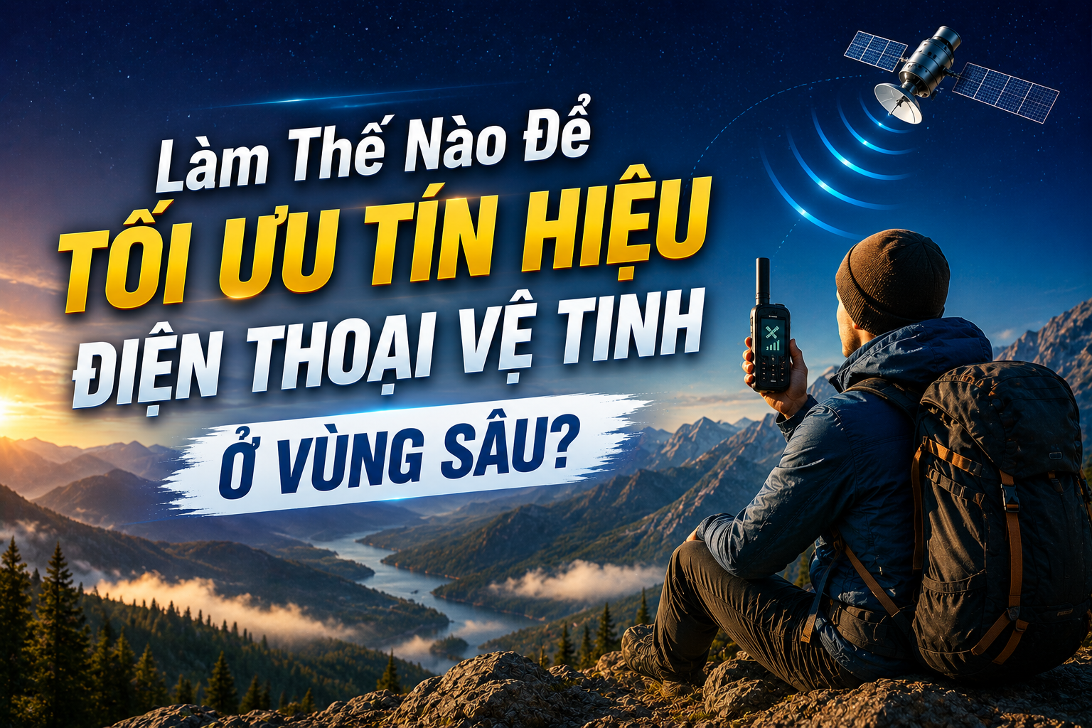 tối ưu tín hiệu điện thoại vệ tinh ở vùng sâu