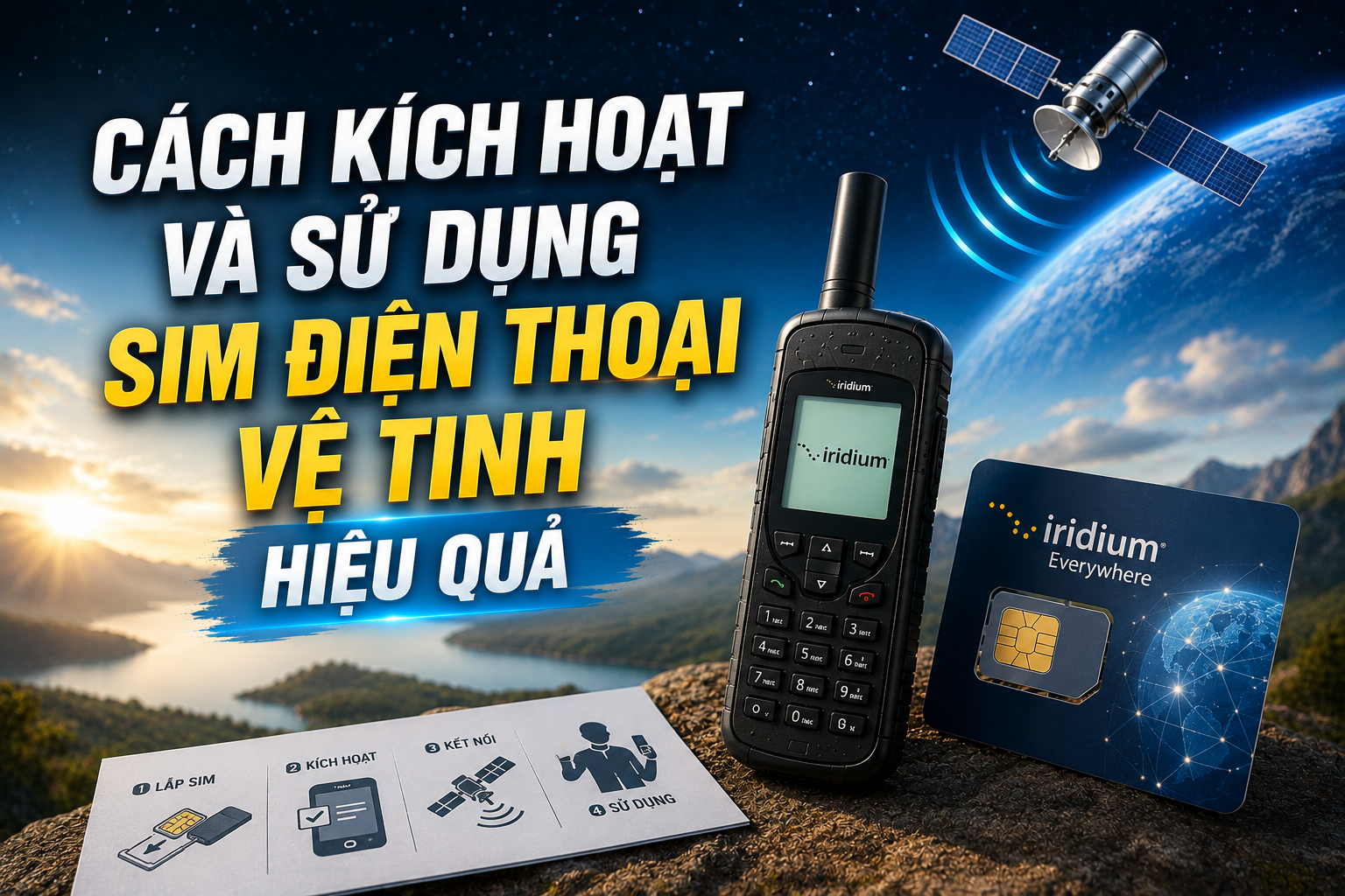 kích hoạt SIM điện thoại vệ tinh