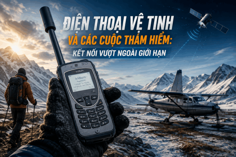 Điện thoại vệ tinh và các cuộc thám hiểm ở vùng núi xa xôi