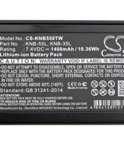 Pin CS-KNB550TW Li-ion 1400mAh Cho Bộ Đàm Kenwood TK-2140, TK-3140 Và TK-2160