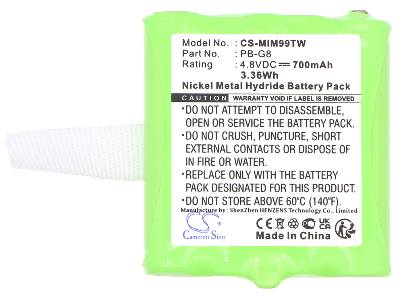 Pin CS-MIM99TW.1 thay thế PB-G8