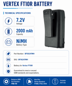 Pin bộ đàm Vertex FT10R