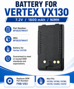 Pin bộ đàm Vertex VX130