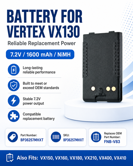 Pin bộ đàm Vertex VX130