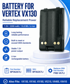 Pin bộ đàm Vertex VX130
