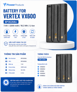 Pin bộ đàm Vertex VX600