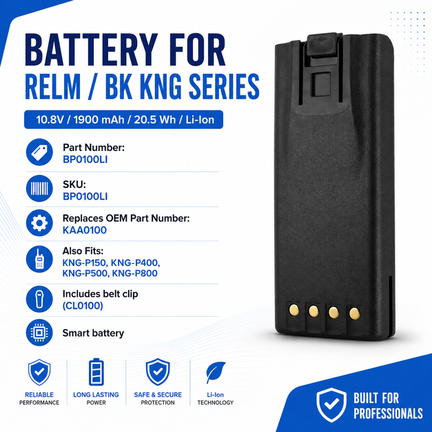 Pin bộ đàm Relm/BK KNG Series