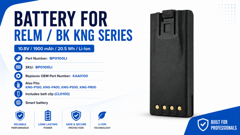 Pin bộ đàm Relm/BK KNG Series