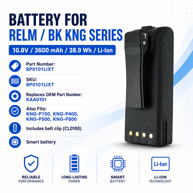 Pin bộ đàm Relm/BK KNG Series
