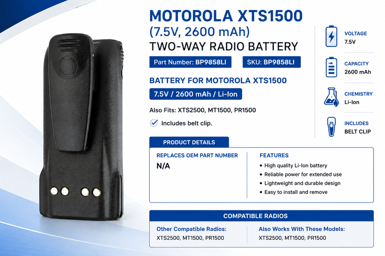 Pin Motorola XTS1500
