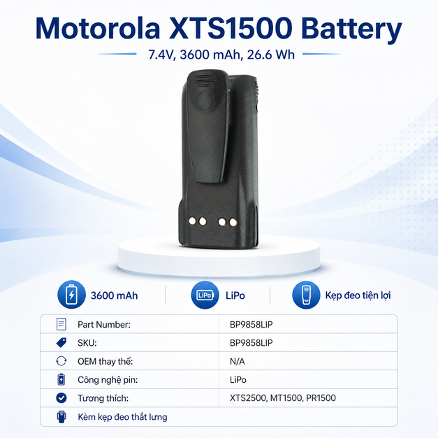 Pin bộ đàm Motorola XTS1500