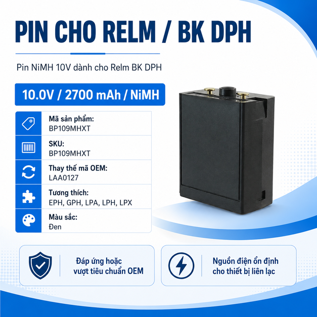 Pin bộ đàm Relm/BK DPH