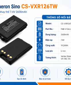 Pin Cameron Sino CS-VXR126TW Li-ion 2600mAh Cho Bộ Đàm Vertex Standard VX-160, VX-180, VX-210 Và VX-420
