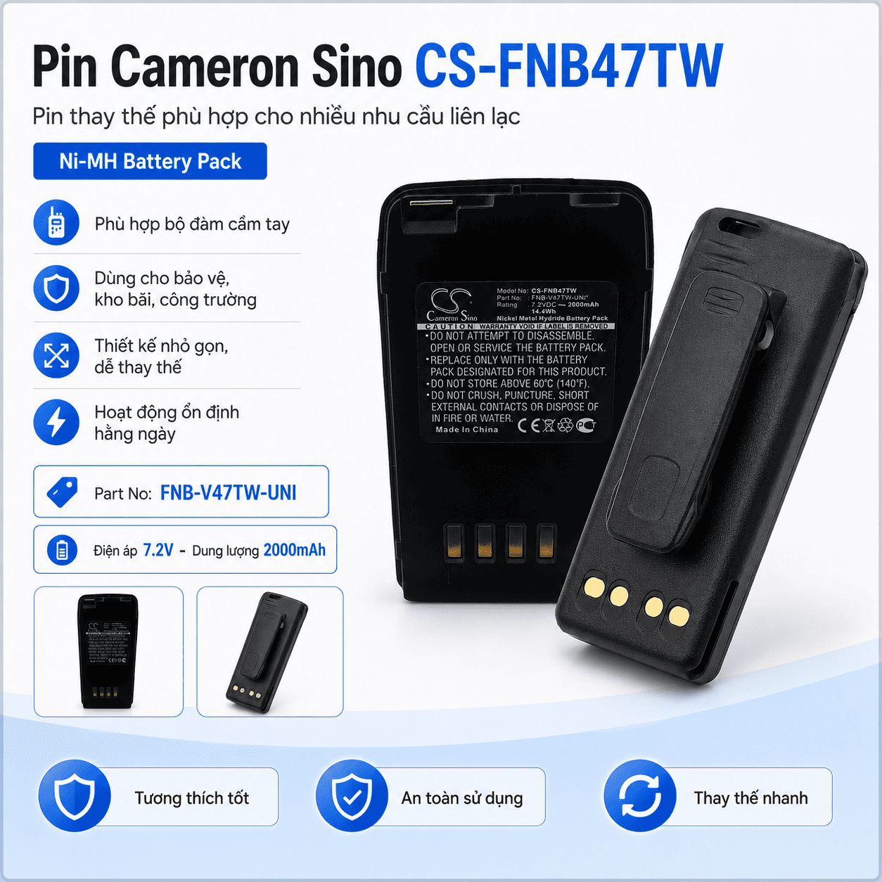 Pin TT-CS-FNB47TW.2 Vertex Standard