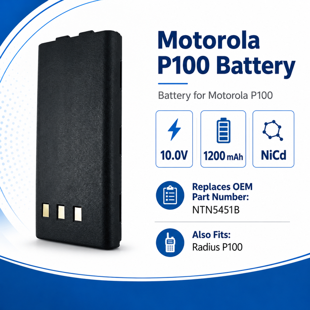 Pin bộ đàm Motorola P100