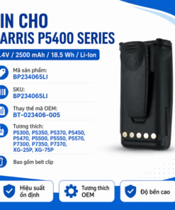 Pin bộ đàm Harris P5400