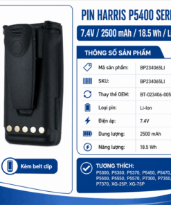 Pin bộ đàm Harris P5400