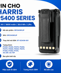 Pin bộ đàm Harris P5400