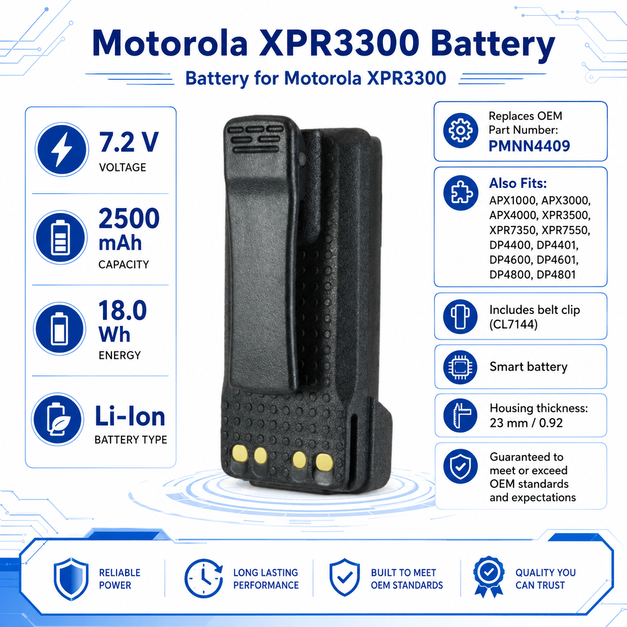 Pin bộ đàm Motorola XPR3300