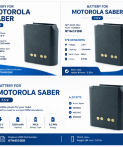 Pin bộ đàm Motorola Saber