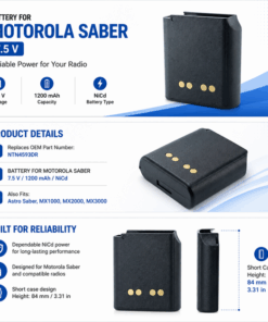 Pin bộ đàm Motorola Saber