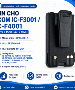 Pin bộ đàm Icom IC-F3001