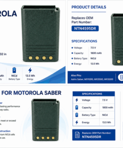Pin bộ đàm Motorola Saber