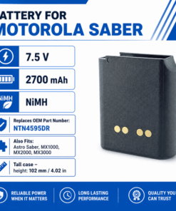 Pin bộ đàm Motorola Saber