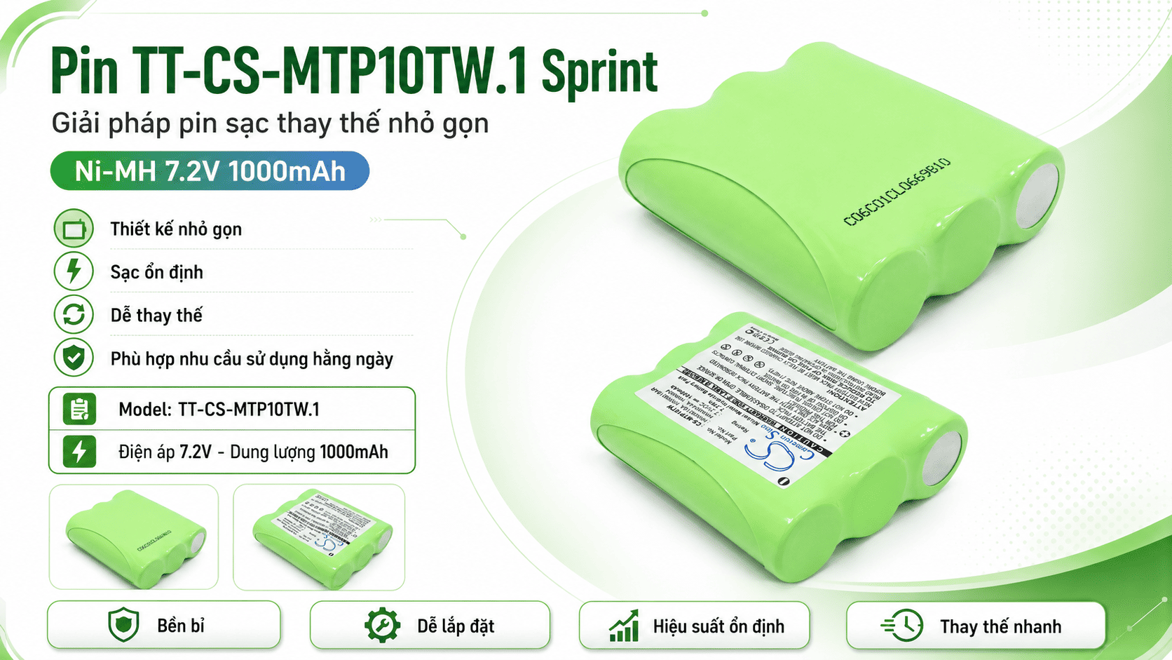 Pin TT-CS-MTP10TW.1 Sprint