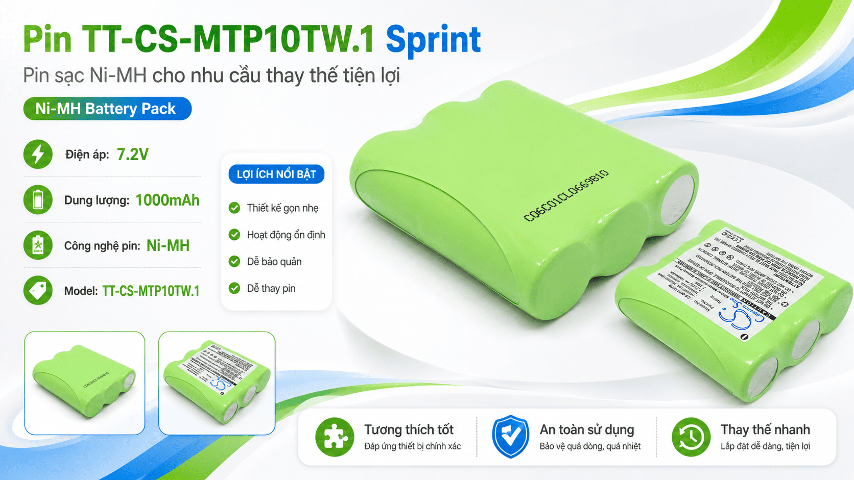 Pin TT-CS-MTP10TW.1 Sprint