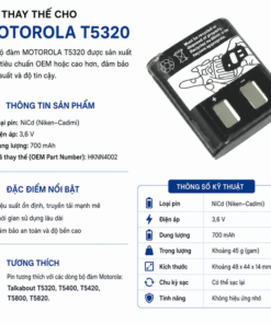 Pin bộ đàm Motorola T5320