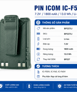 Pin bộ đàm Icom IC-F50