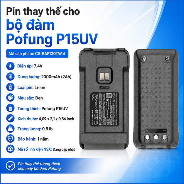 Pin Cameron Sino CS-BAF130TW.4