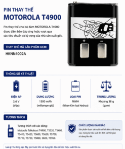 Pin bộ đàm Motor