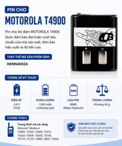 Pin bộ đàm Motor