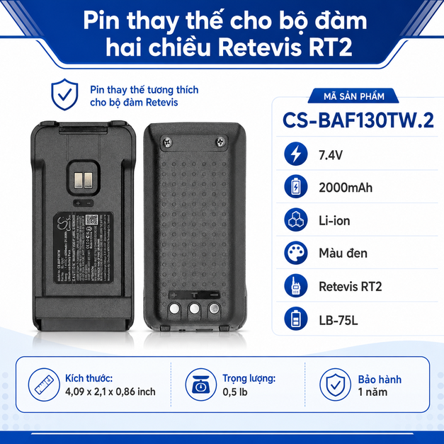 Pin Cameron Sino CS-BAF130TW.2