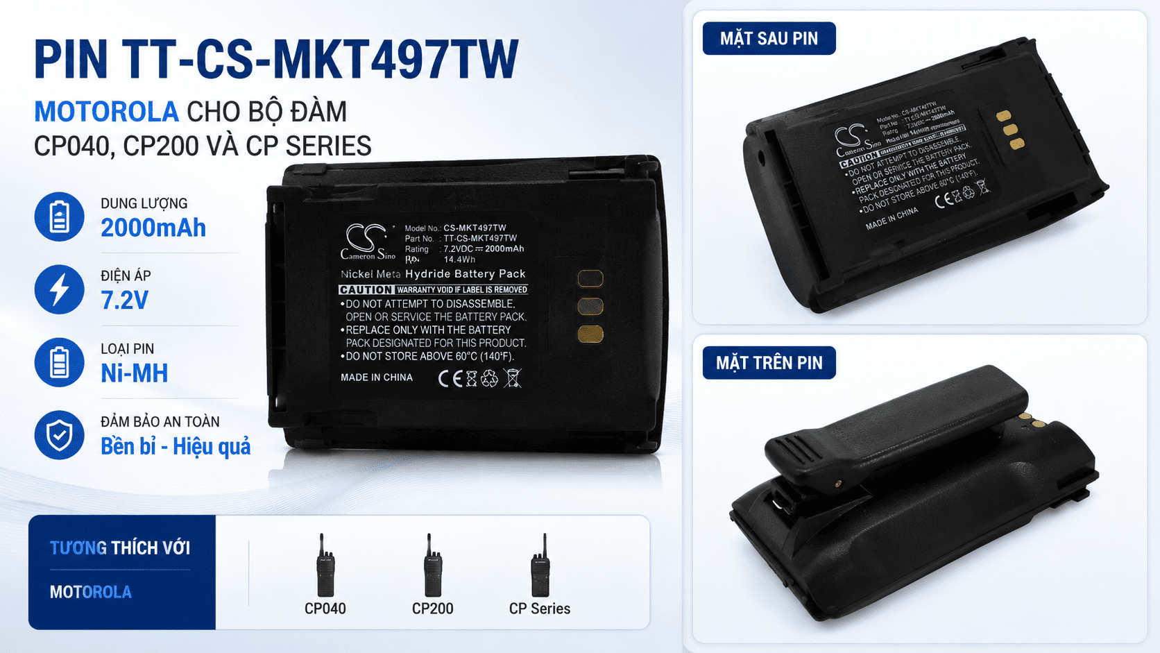 Pin TT-CS-MKT497TW Motorola