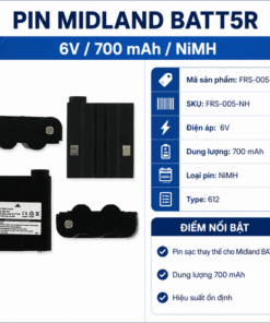 Pin bộ đàm Midland BATT5R