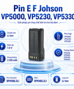 Pin bộ đàm EF Johnson VP5000