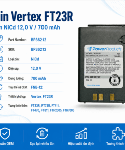 Pin bộ đàm Vertex FT23R