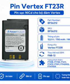 Pin bộ đàm Vertex FT23R