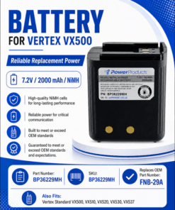Pin bộ đàm Vertex VX500