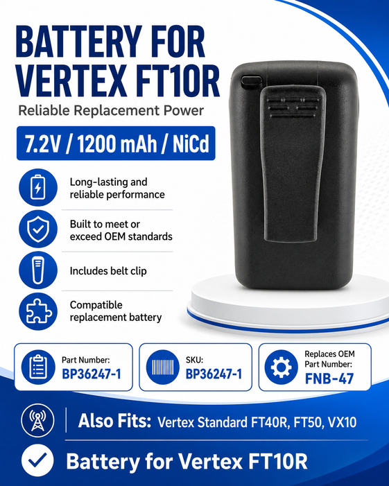Pin bộ đàm Vertex FT10R